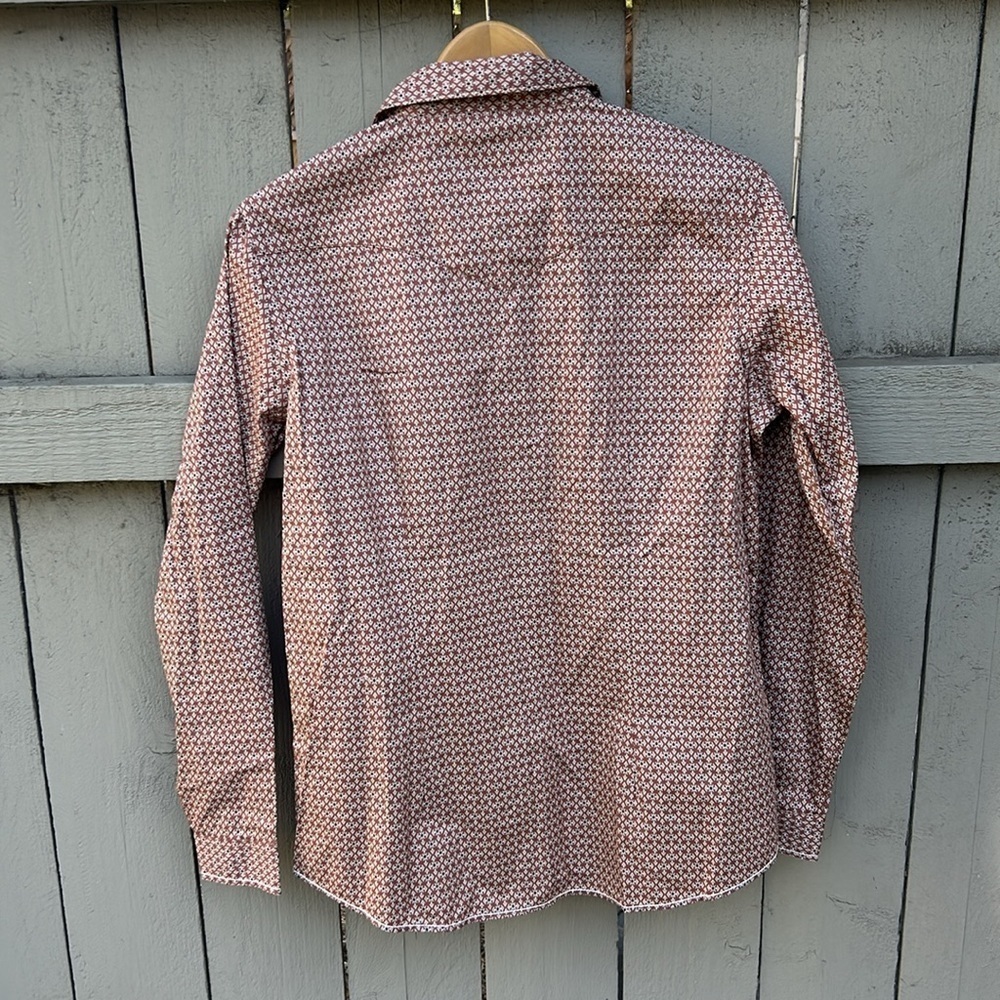 NWT Panhandle Rough Stock Burnt Orange Western Shirt Cowgirl Rodeo Sz M - Picture 8 of 8